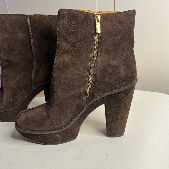 Suede Platform Boots sz10 - Picture 4 of 10